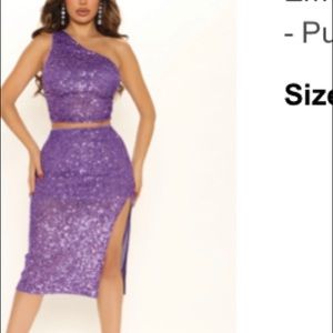 Two piece sequins dress I ordered it and it’s a little too big for me